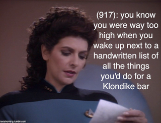 Illustration for article titled Our New Favorite Tumblr: Texts From TNG